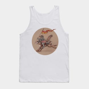 Squirrel in Shining Armor with trusted Bunny Steed Tank Top